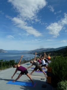 Bench1775 People doing Yoga