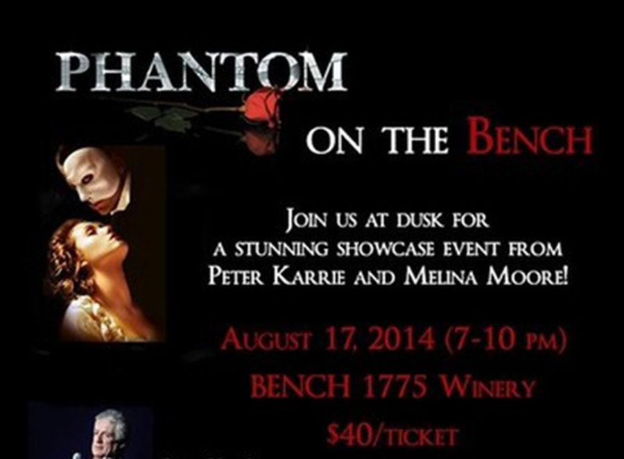 Phantom of the Opera on the Bench!
