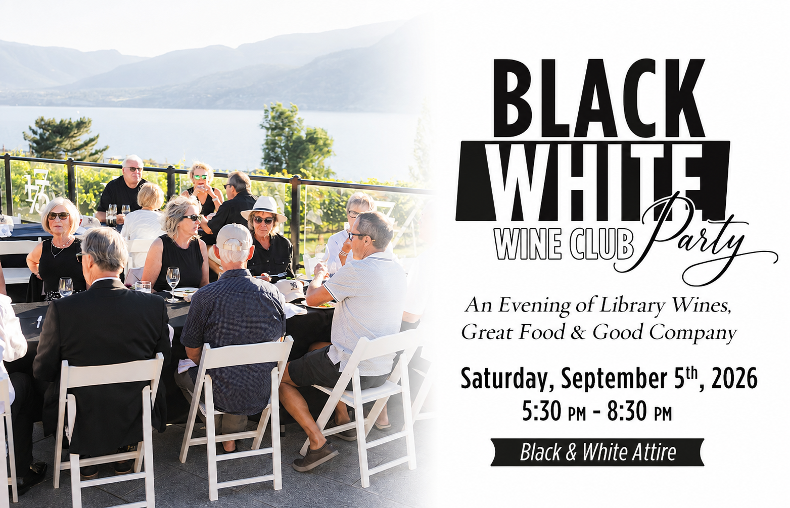 2026 Black & White Wine Club Party